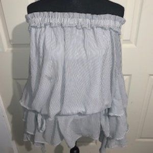 Off the shoulder top with bell sleeves